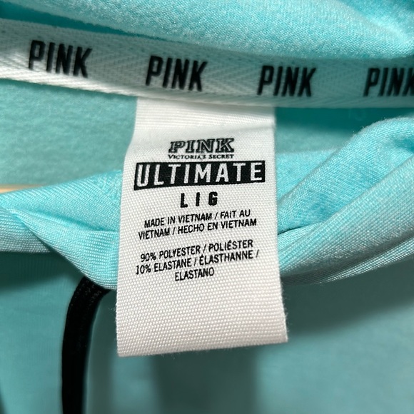 VS PINK ~ Mint Hooded Sweatshirt ~ Large - Picture 2 of 3